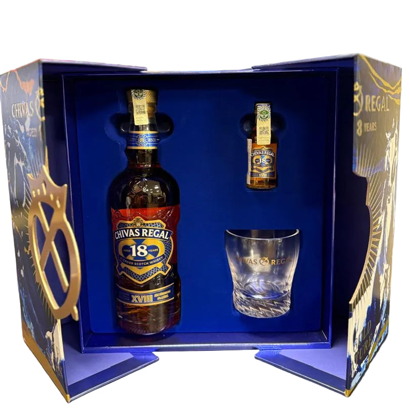 Chivas Regal 18YO CNY 2026 Gift Pack (Miniature & Glass)