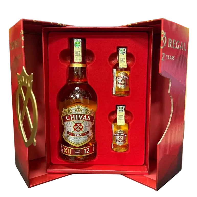 Chivas Regal 12YO CNY 2026 Gift Pack (12YO Miniatures Included)
