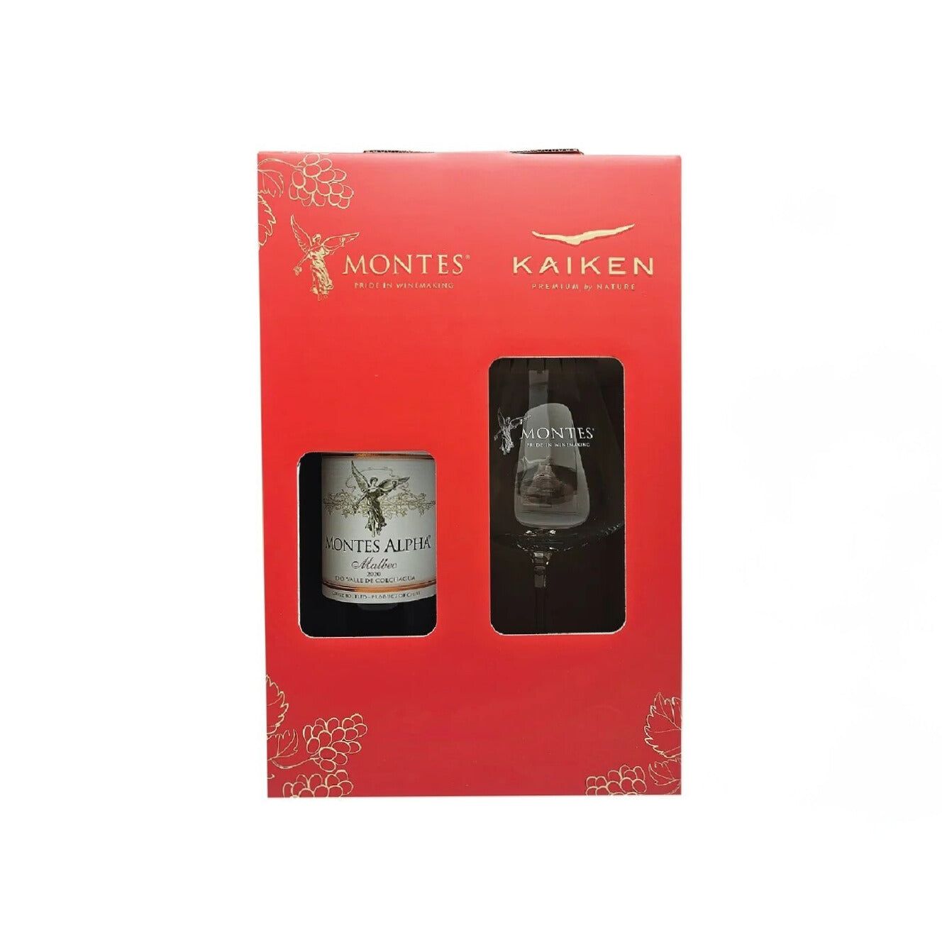 Montes Alpha Malbec 750ml Gift Pack 2026 (Free One Unit Lucaris Wine Glass)
