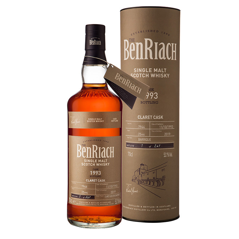 Benriach 25 years 1993 Cask 7944 Claret - Batch 16 70cl