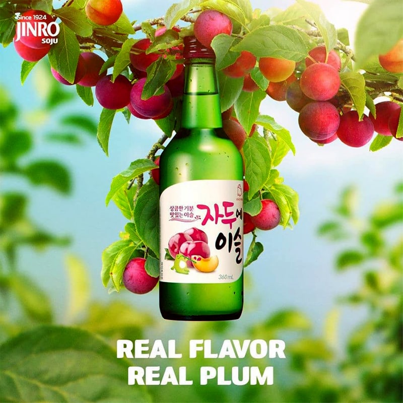 JINRO Plum Soju 360ml x 3btls