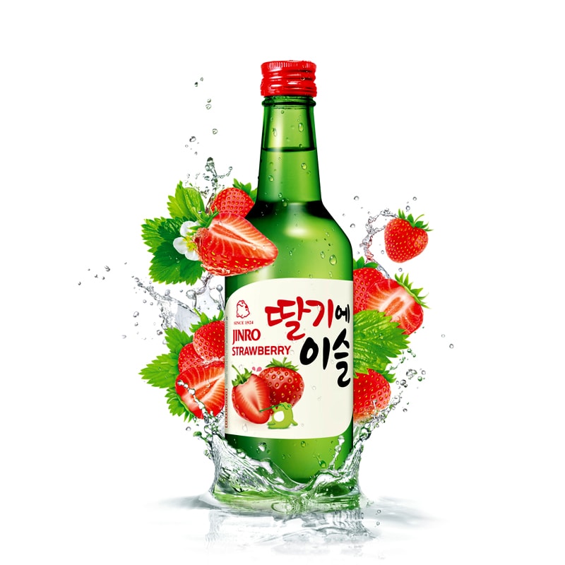 JINRO Strawberry Soju 360ml x 3btls