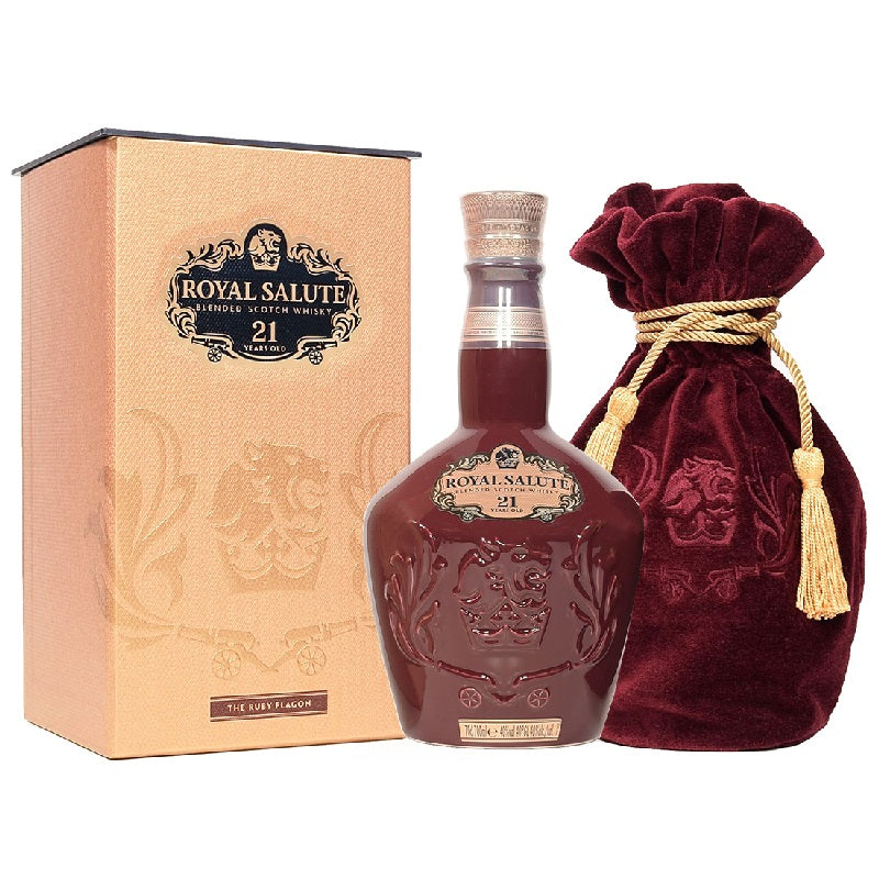 Royal Salute 21 years Velvet Cloth (Ruby)