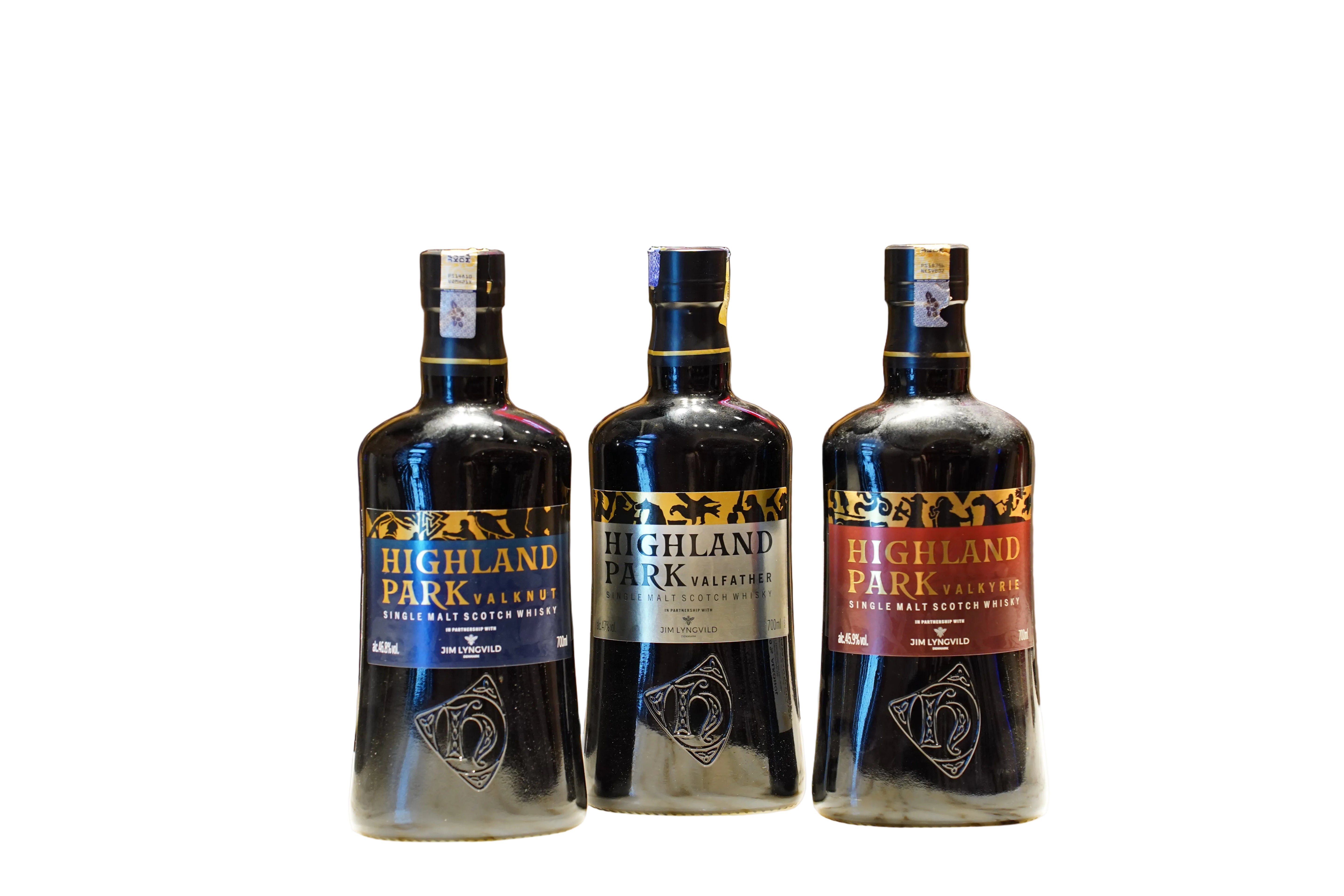 Highland Park Viking Legend Series Gift Set (Valfather, Valkyrie & Valknut)