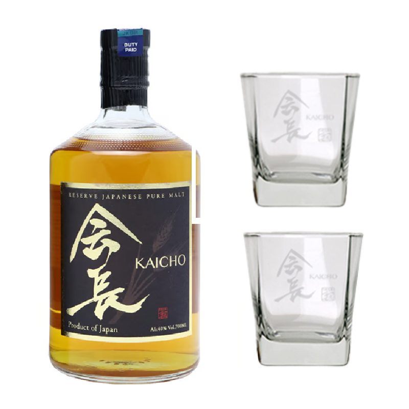 Kaicho Pure Malt Whisky 70cl (FOC Kaicho Whisky Glass)